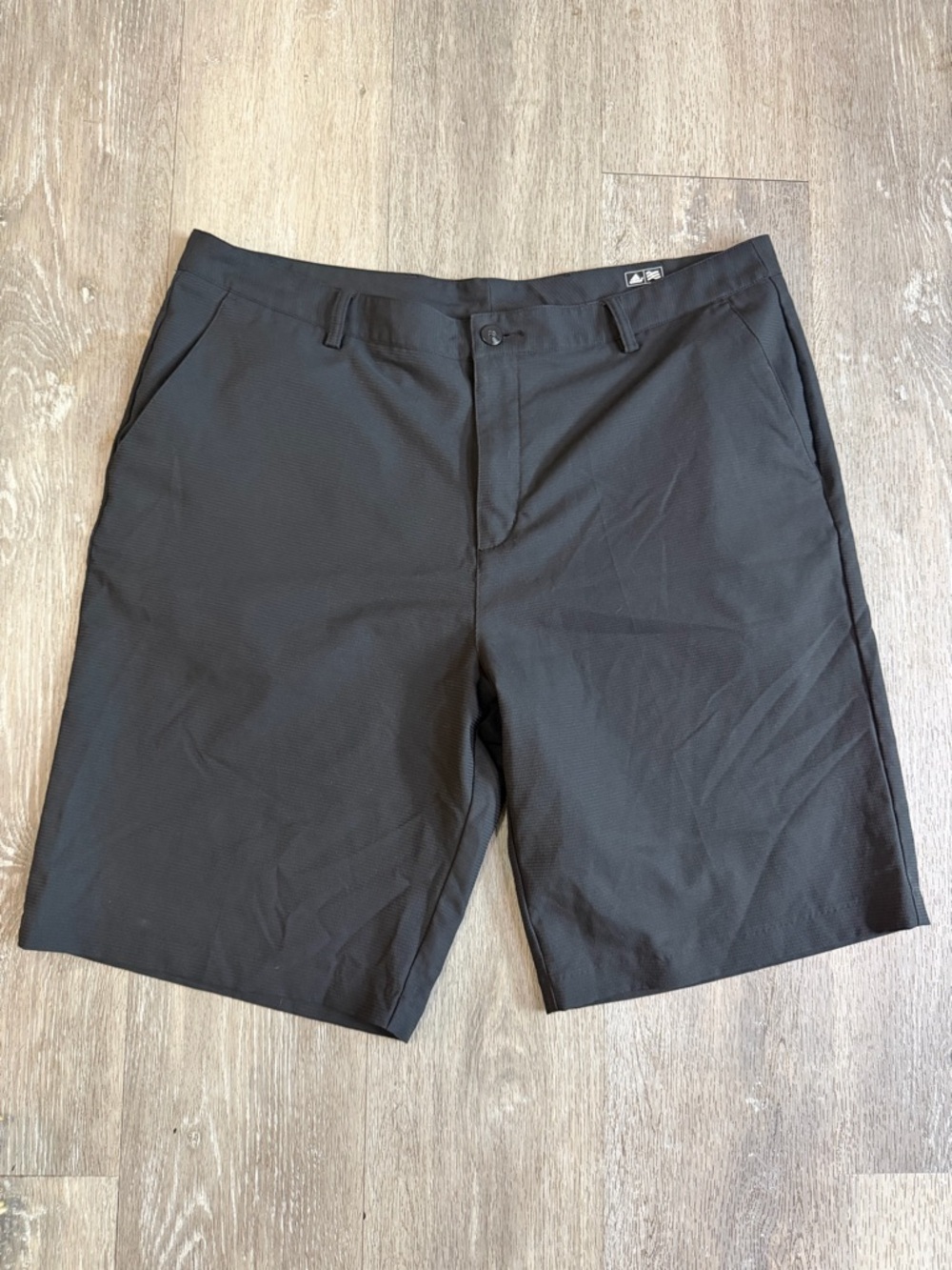 Adidas Climacool Men's Black Flat-Front Golf Shorts